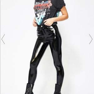 BNWT M Boutique Vinyl Leggings